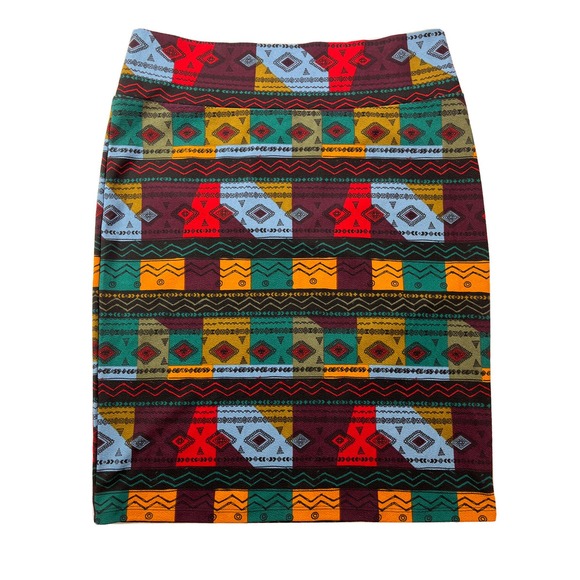 LuLaRoe Dresses & Skirts - LuLaRoe Cassie Womens 3XL Geometrical Patterns‎ Elastic Waist Pencil Skirt NWOT
